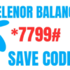 Telenor balance save code